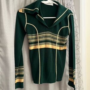 70s Women’s Sweater Emerald Green Garland S
